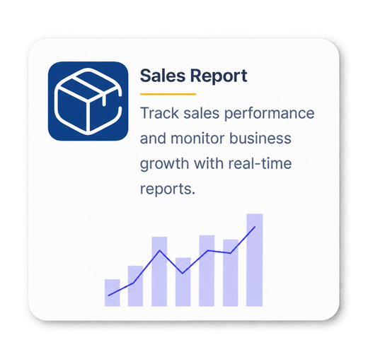 Sales report card